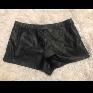 VICTORIA's SECRET FAUX LEATHER SHORTS- NWT!